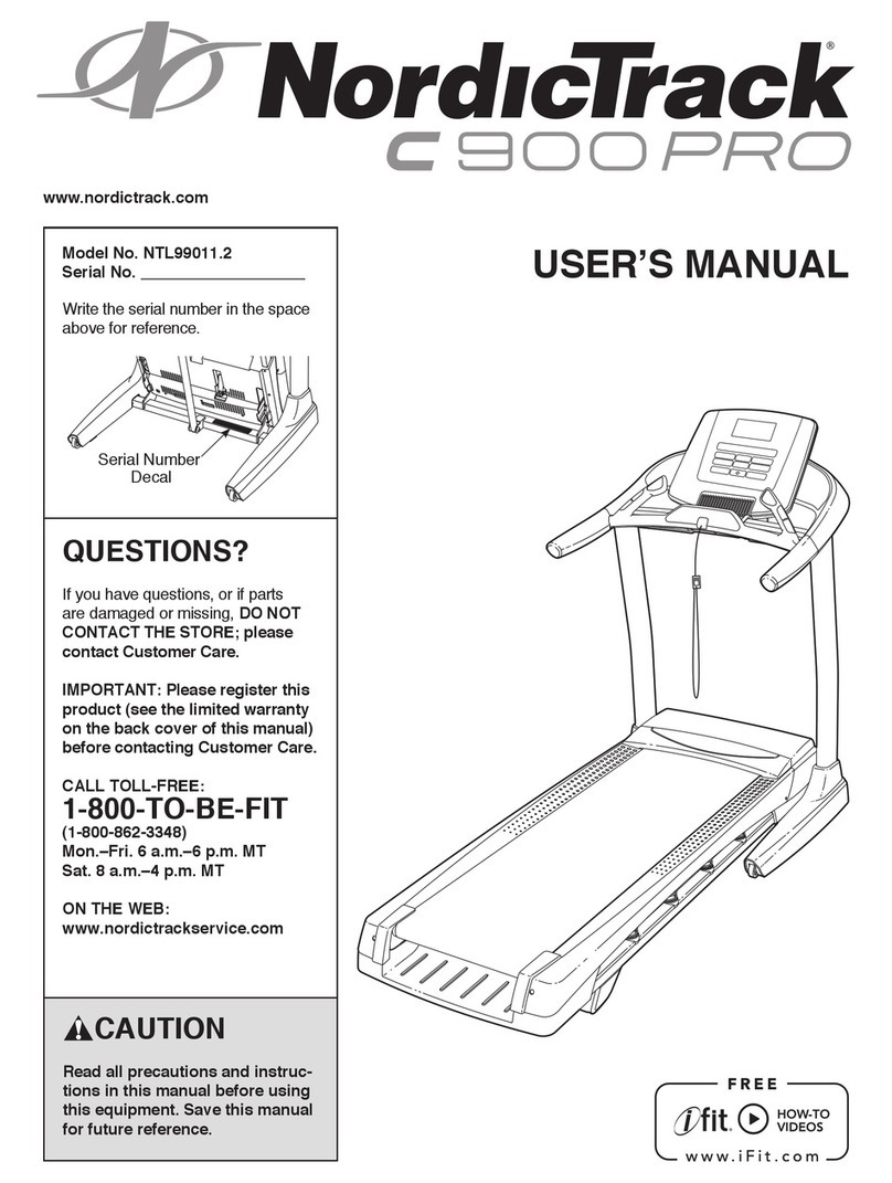 NordicTrack NTL99011.2 user manual