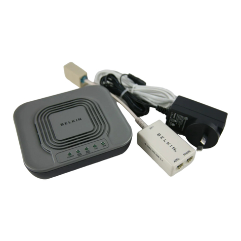 Belkin High Speed ADSL2+ Quick installation guide