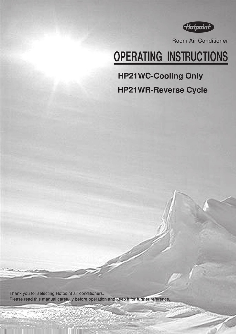 Hotpoint HP21WC-Cooling Only User manual