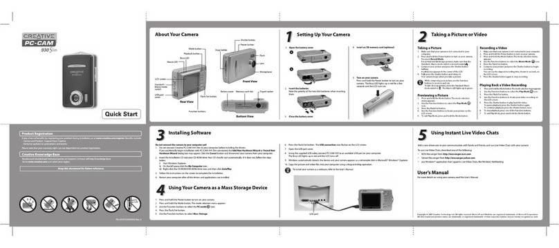 Creative Creative PC-CAM 930 Slim quick start