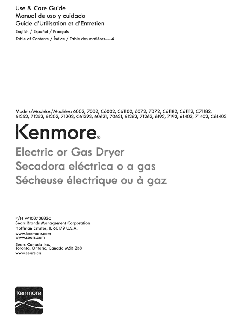 Kenmore 6002 Use & care guide