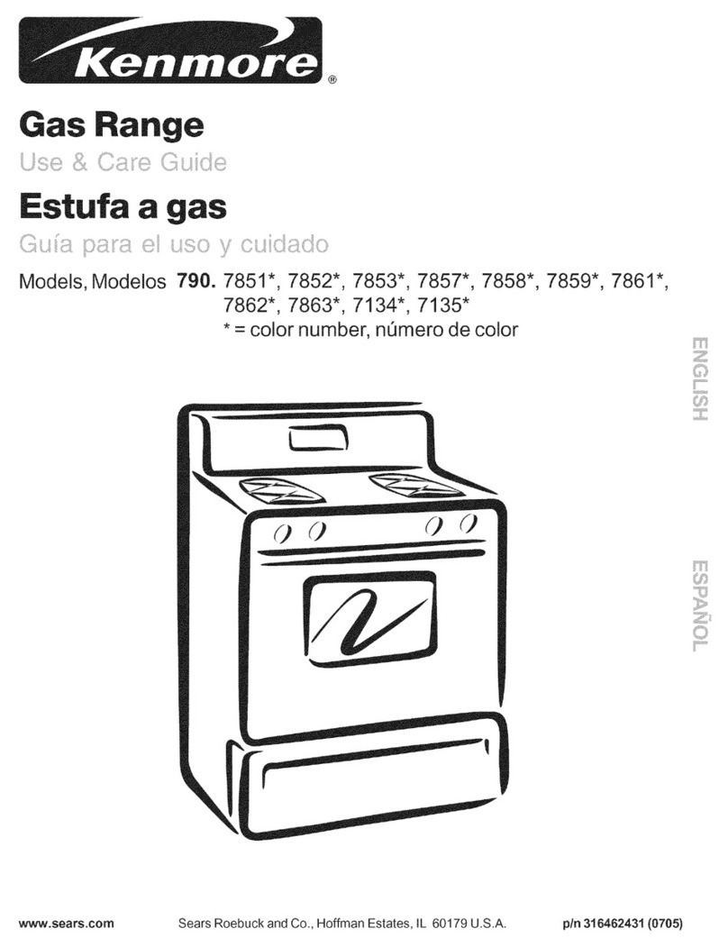 Kenmore 790.7851 Series User manual