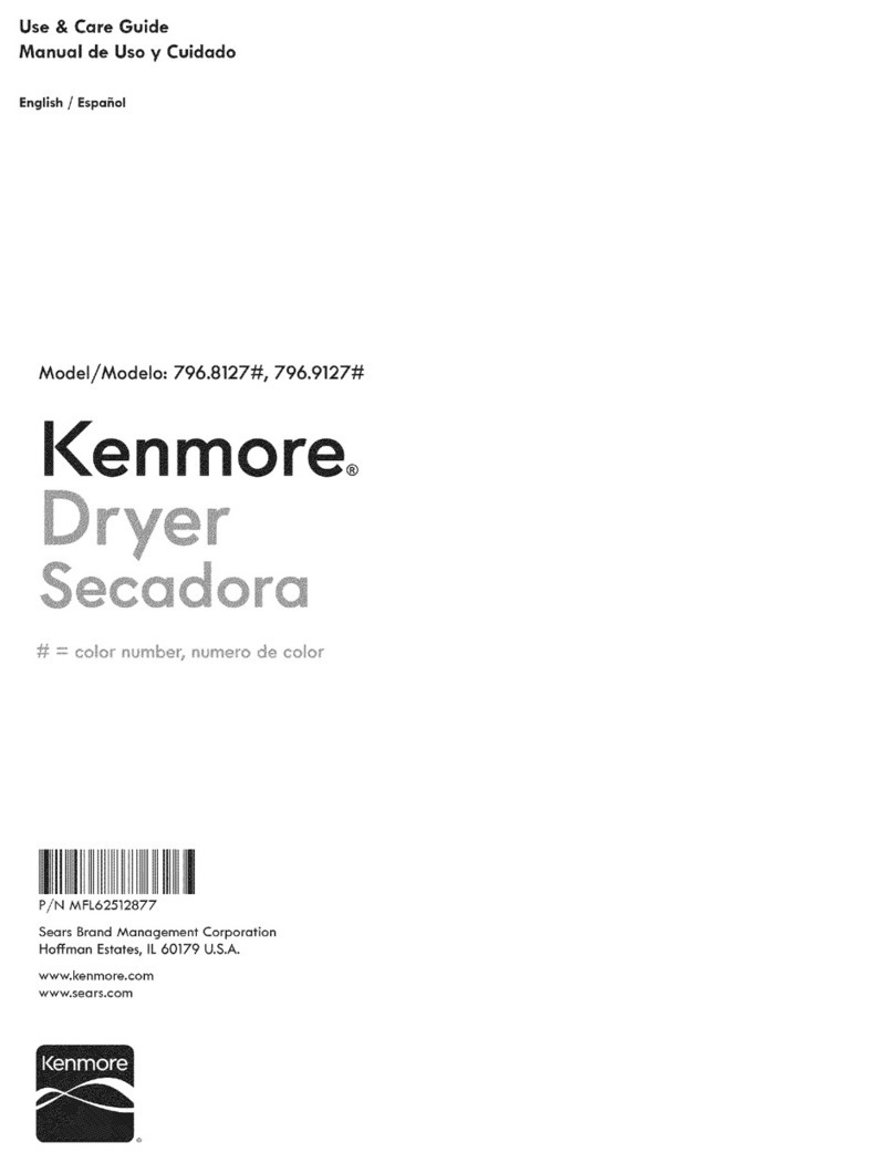 Kenmore 796.8127 Series User manual
