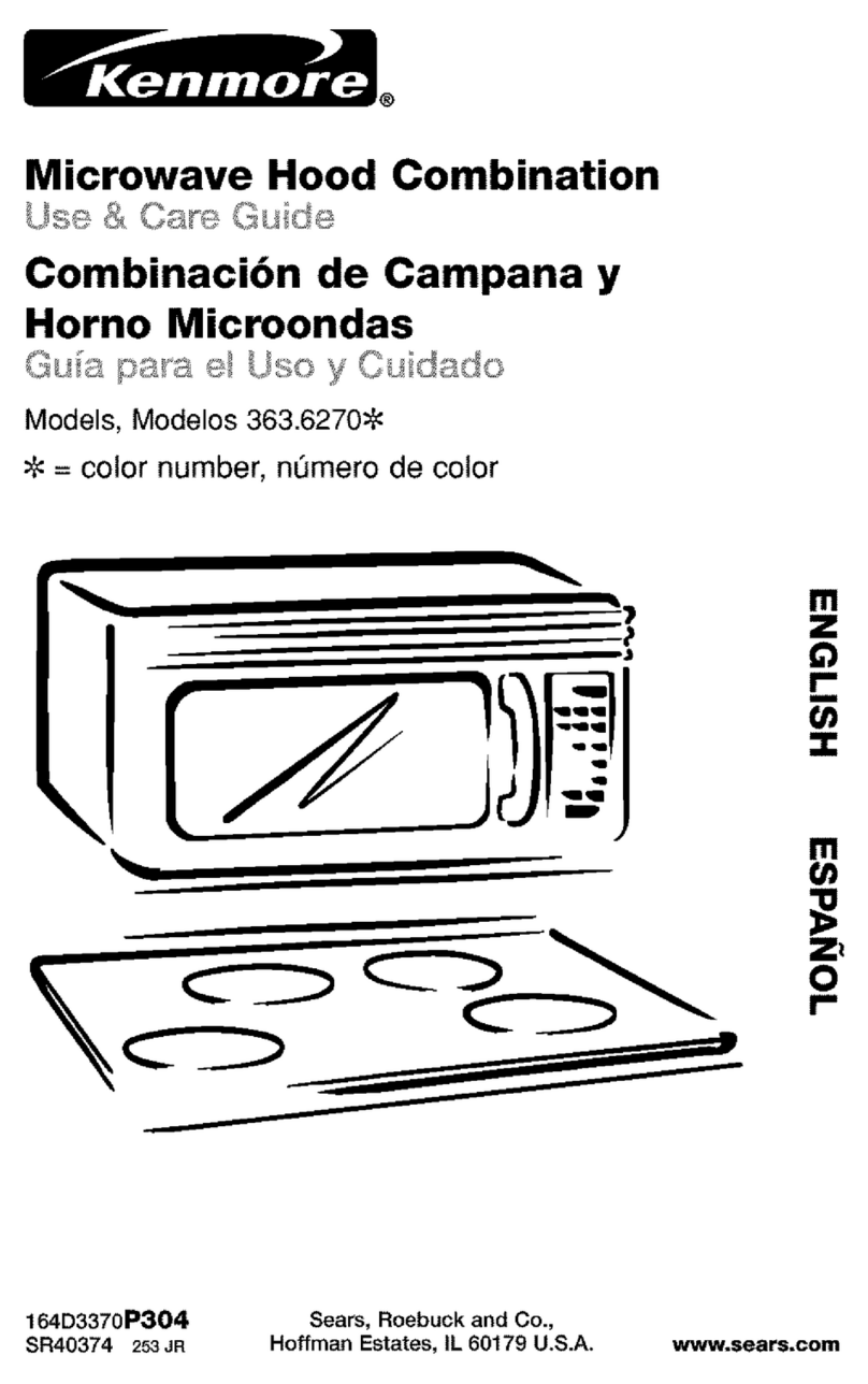 Kenmore 363.6270 Series User manual