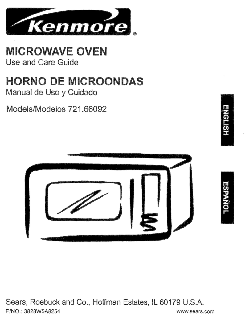 Kenmore 721.66092 User manual