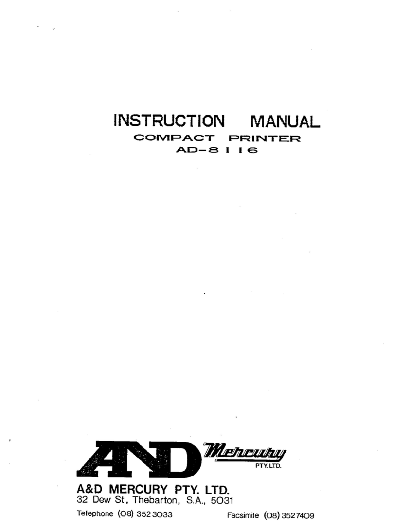 A&D AD-8116 User manual