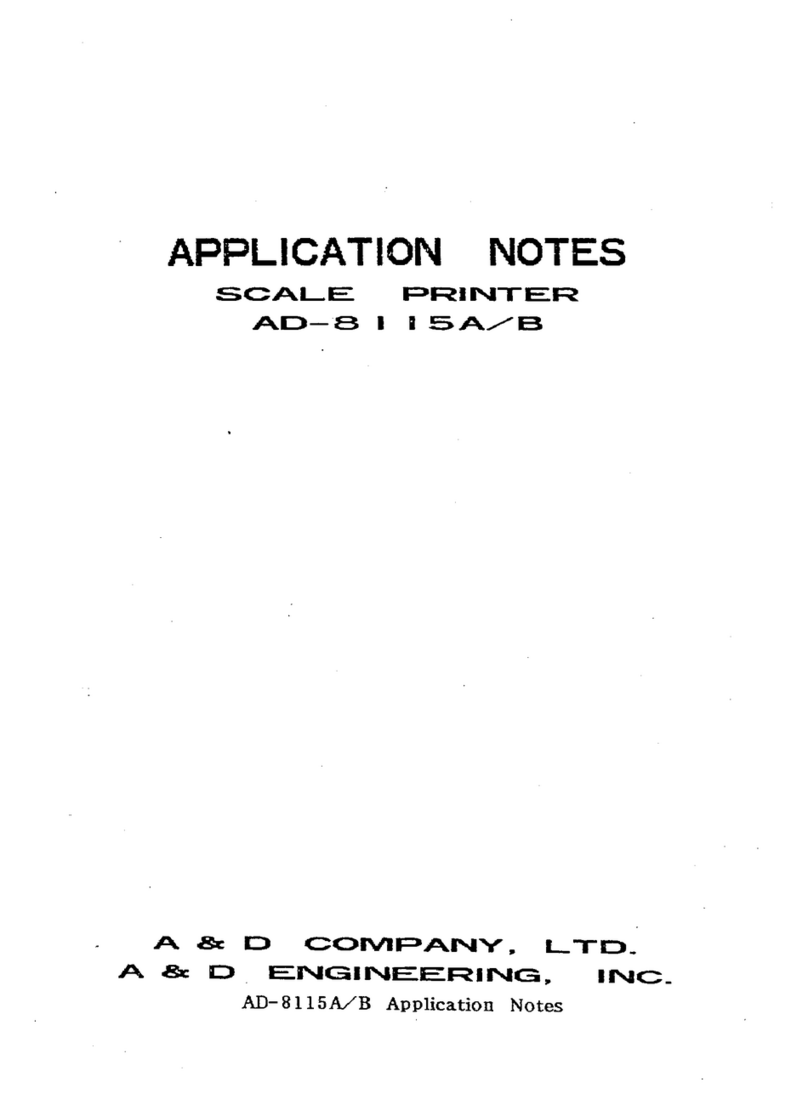 A&D AD-8115A/AD-8115B User manual