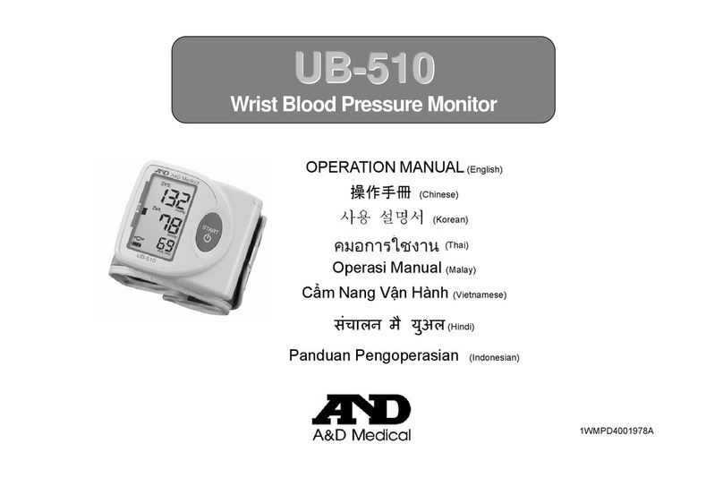 A&D UB-510 Quick start guide