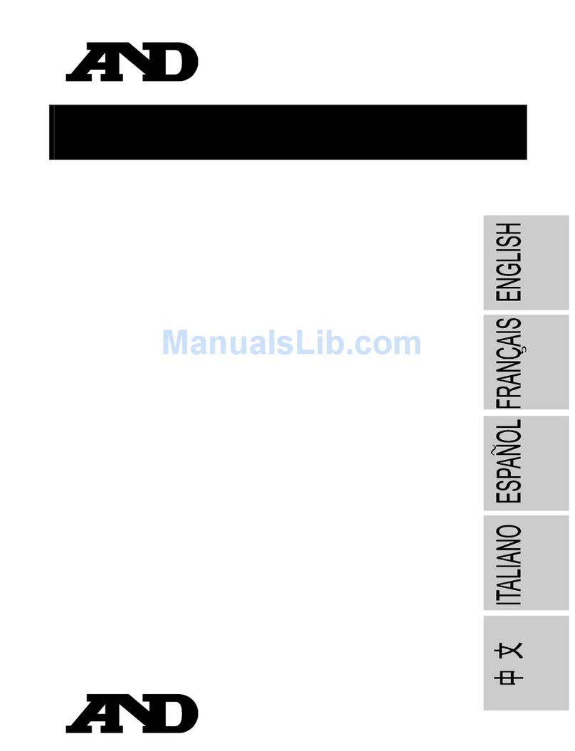 A&D UA-787 User manual