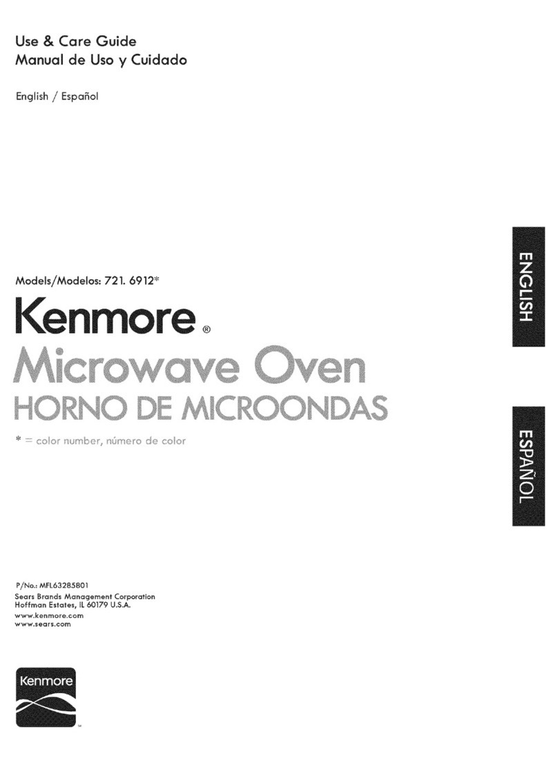 Kenmore 721.6912 Series Use & care guide