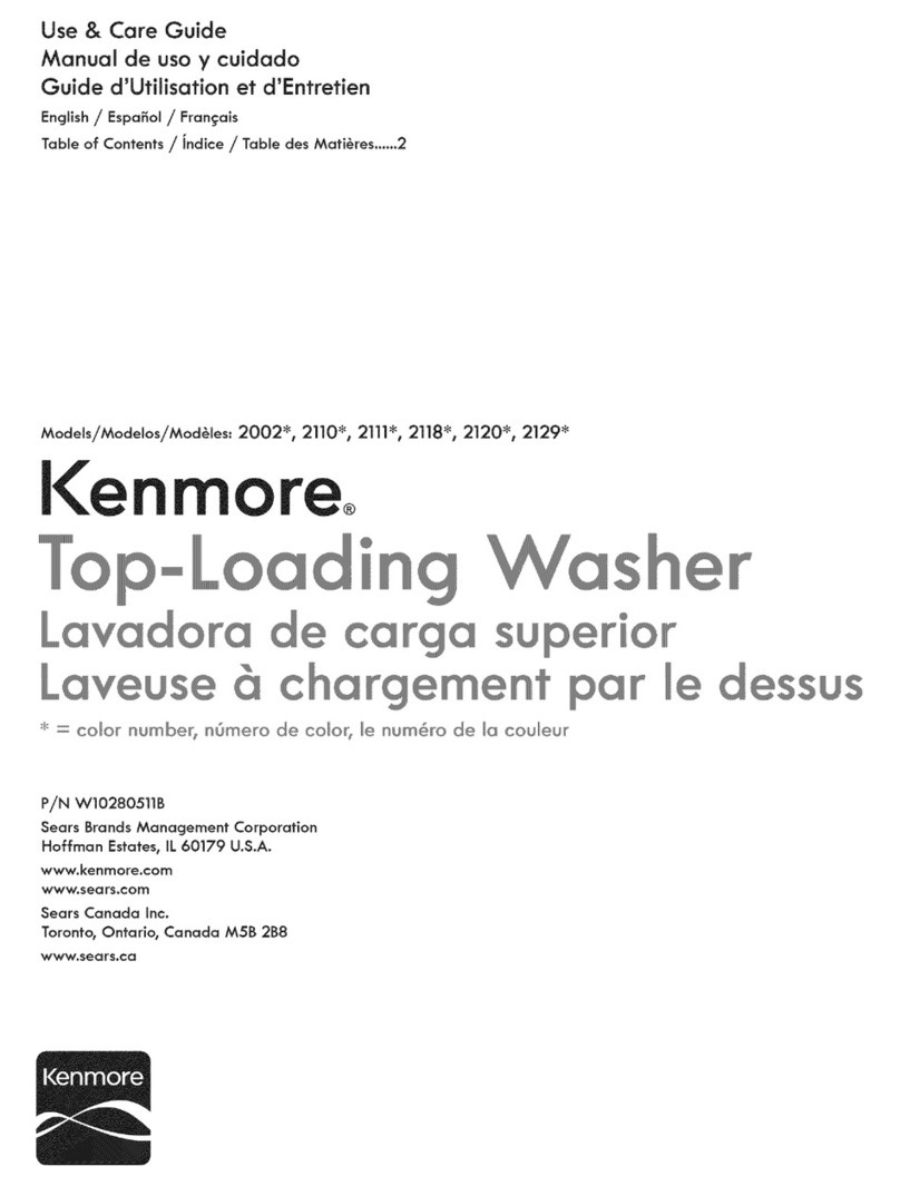 Kenmore 2002 Series Use & care guide