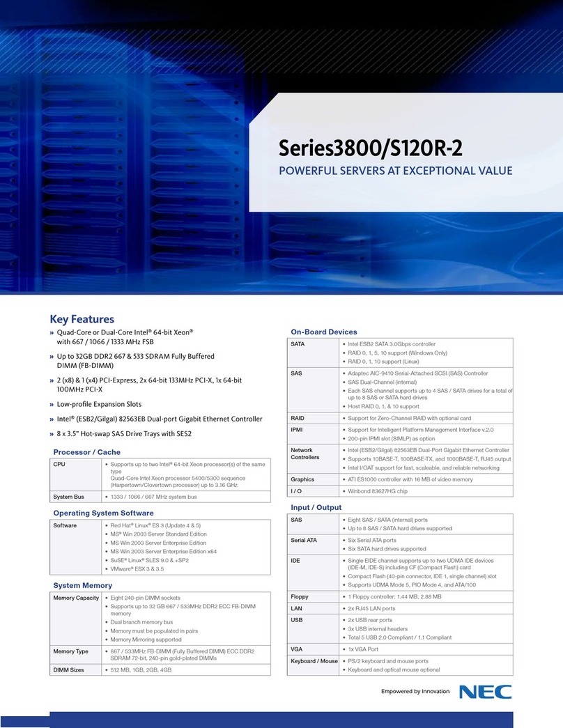 NEC Series3800/S120R-2 User manual