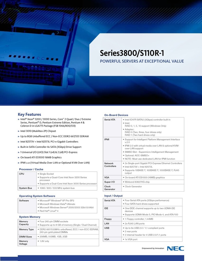 NEC Series3800/S110R-1 datasheet