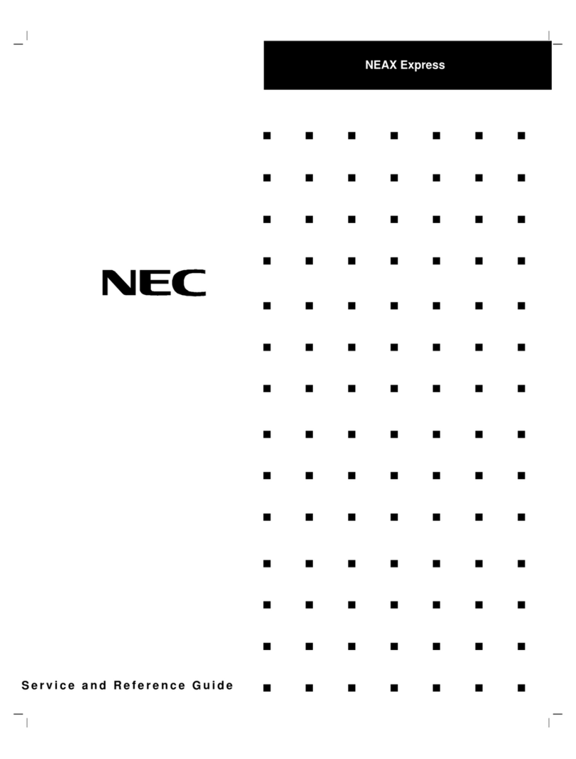 NEC NEAX Express Service & reference guide