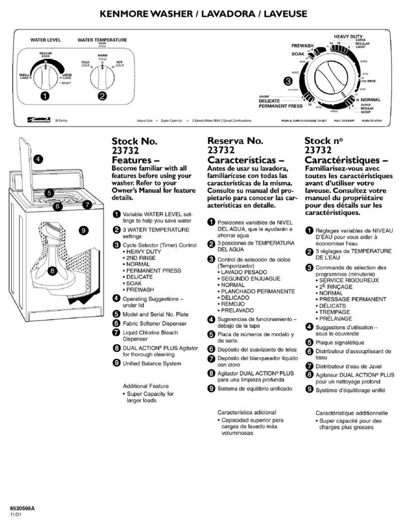 Kenmore 23732 Owner's manual