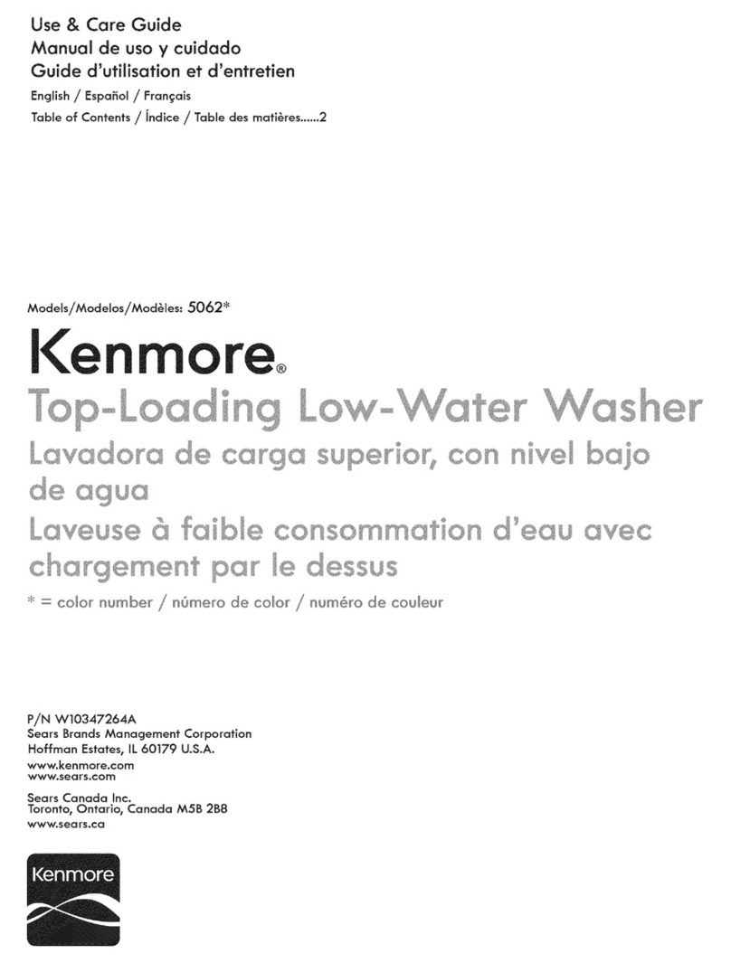 Kenmore 5062 Series User manual