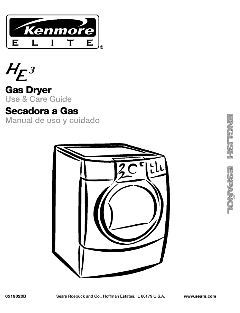 Kenmore 8519320 User manual