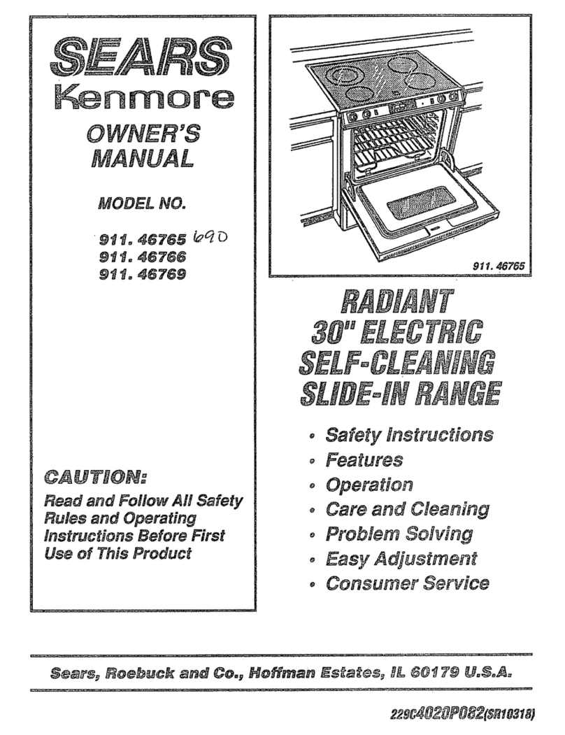 Kenmore 911.46765 User manual