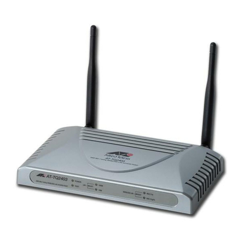 Allied Telesis AT-TQ2403 installation guide
