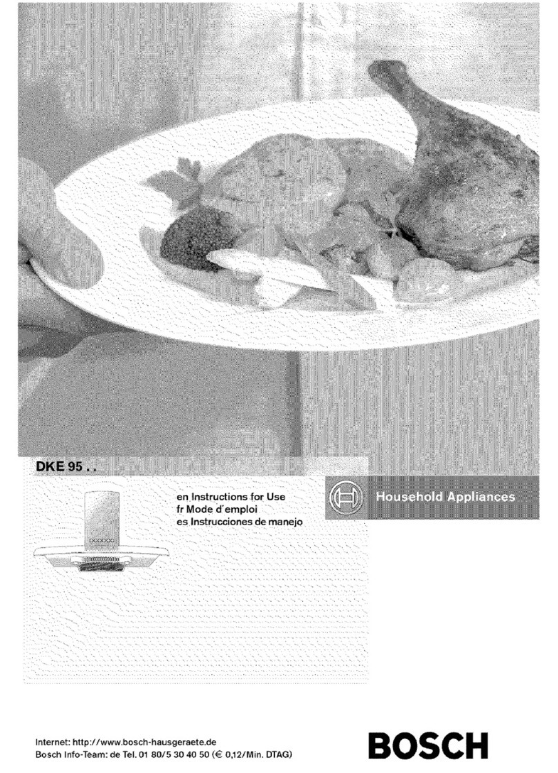 Bosch DKE95 Series User instructions