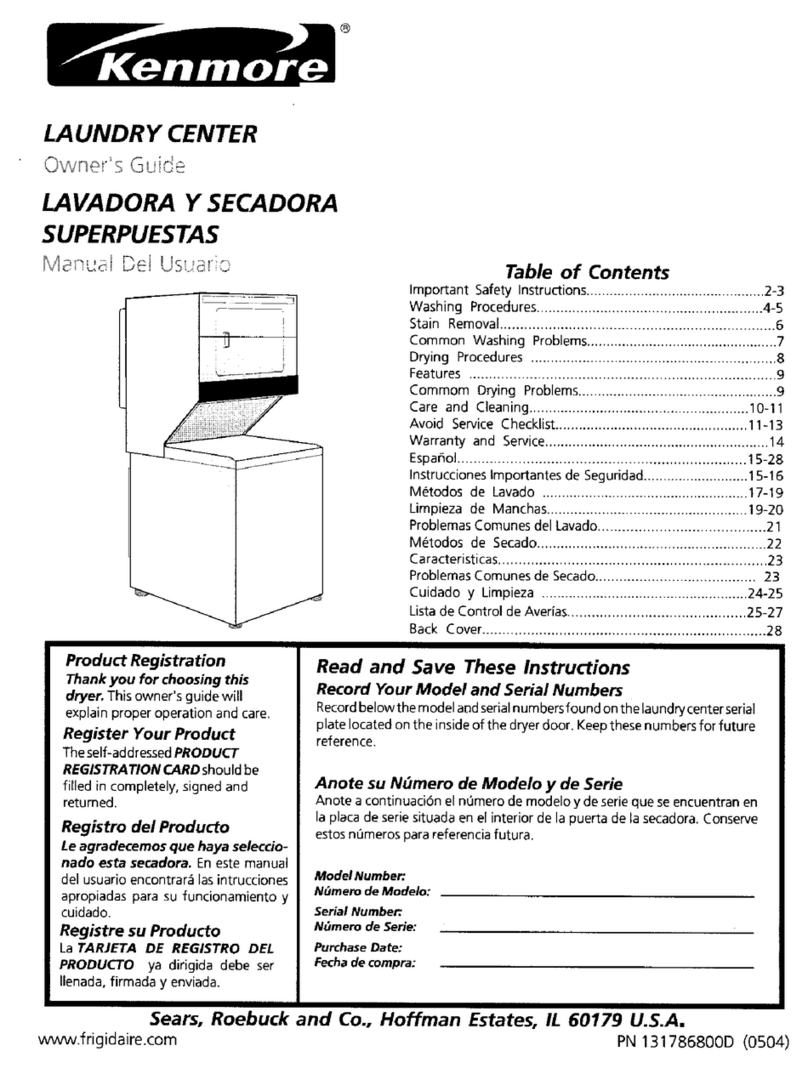Kenmore 131786800 User manual
