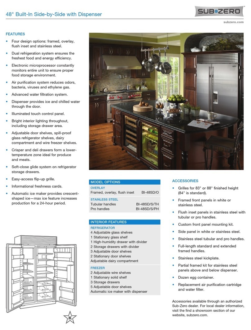 Sub-Zero BI-48SD Specifications