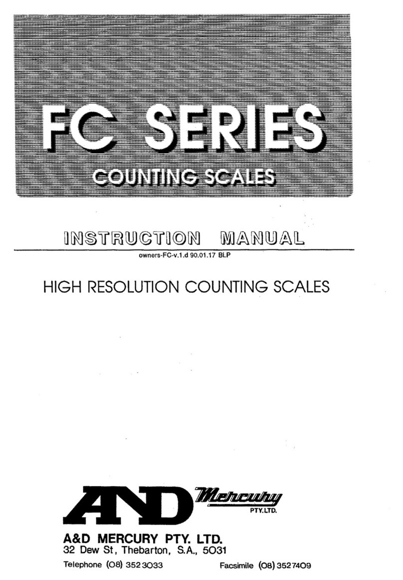 A&D FC-500 instruction manual