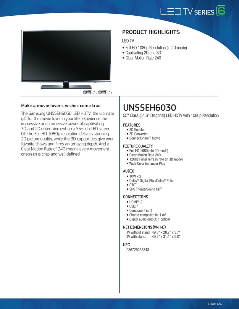 Samsung UN55EH6030 User manual