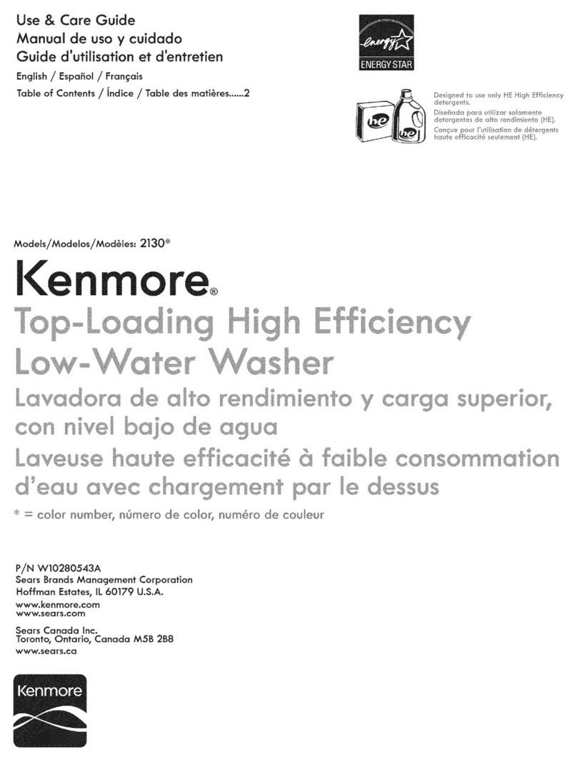 Kenmore 2130 User manual