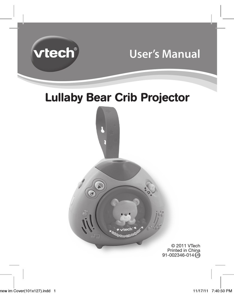 V-tech Lullaby Bear Crib Projector User manual