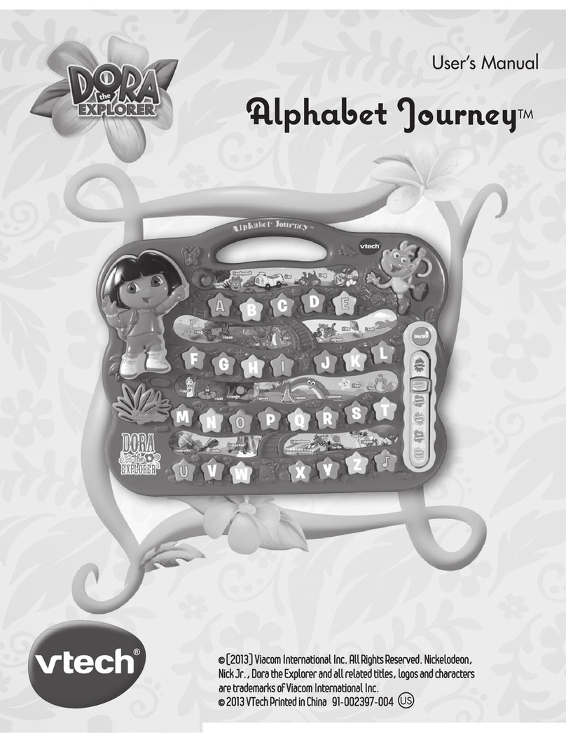 V-tech Dora Alphabet Journey User manual