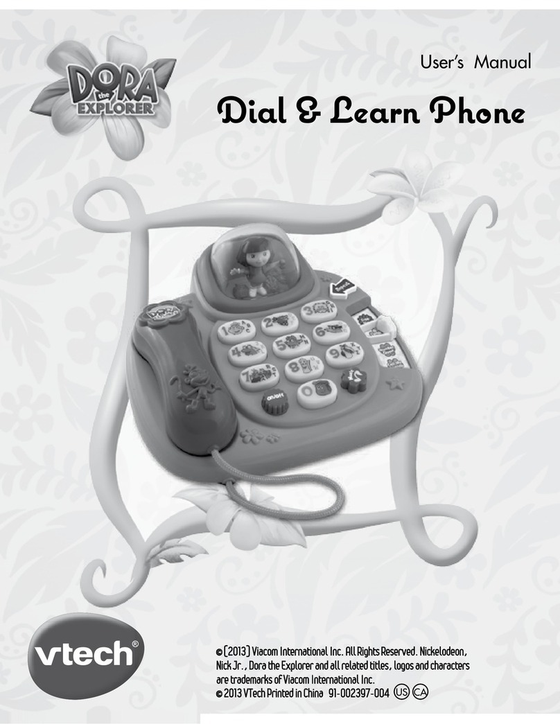 V-tech Dora - Dial & Learn Phone User manual V-tech Dora - Dial & Learn Phone User manual