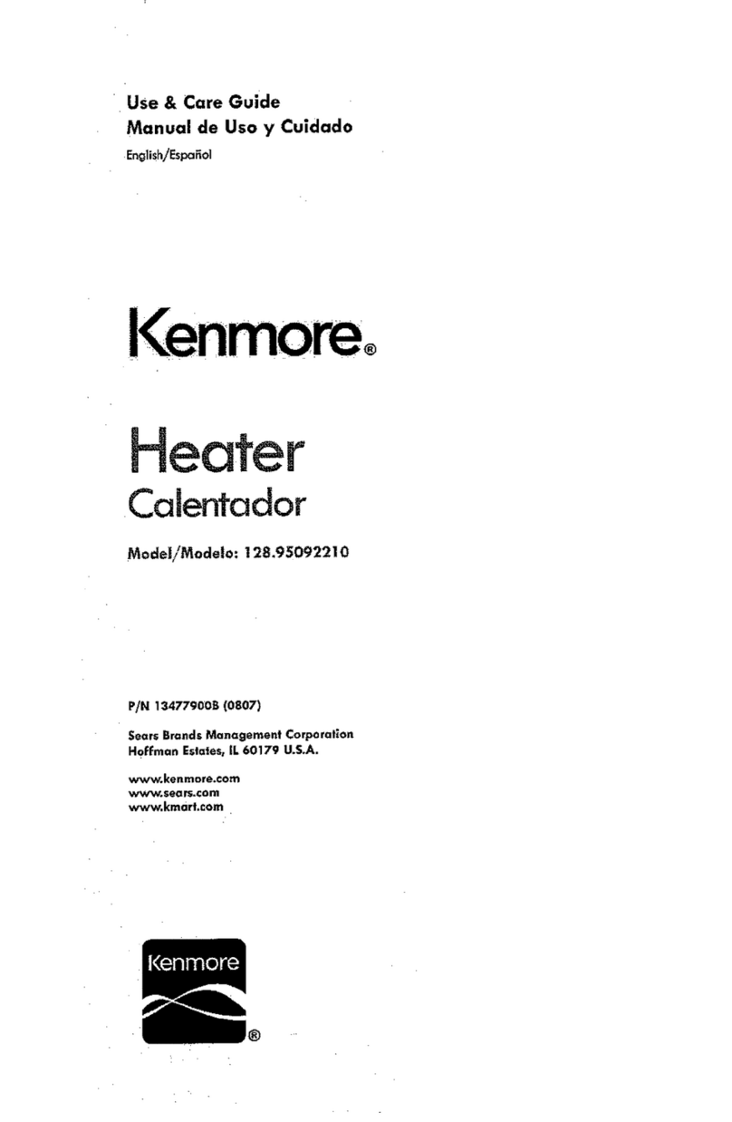 Kenmore 13477900B (0807) Use & care guide