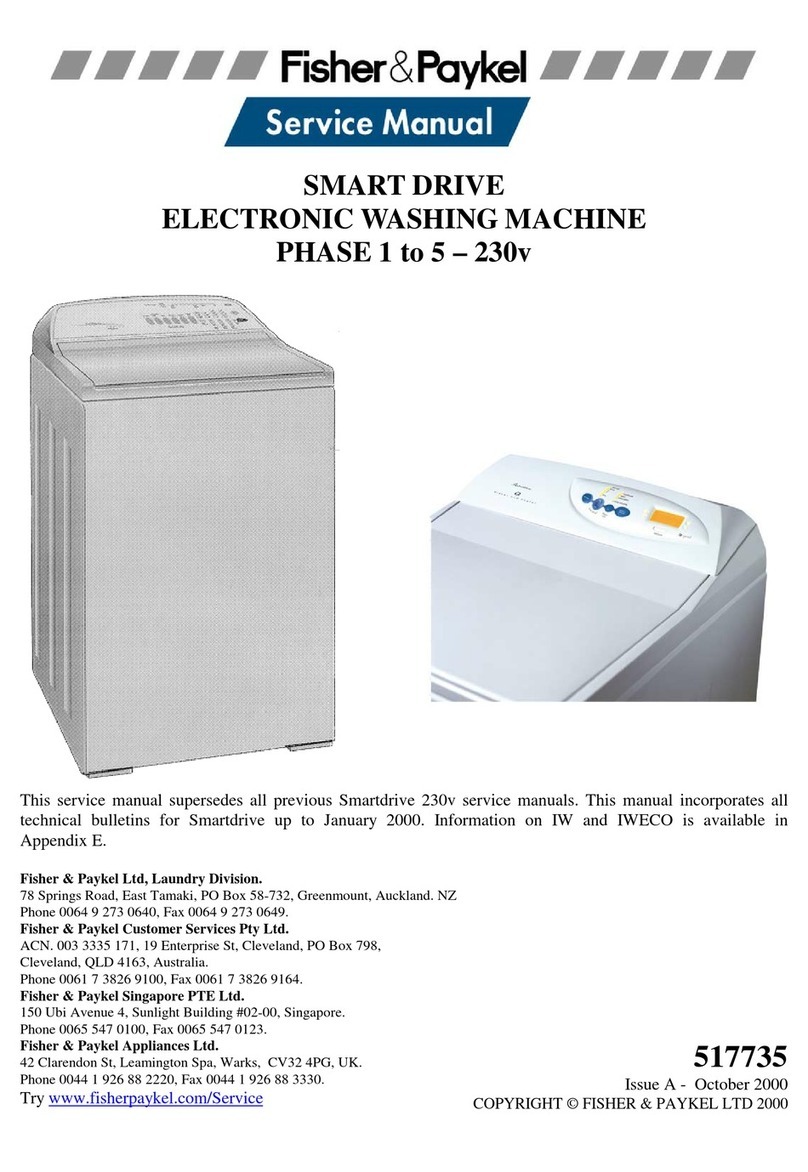 Fisher & Paykel SmartDrive IW509 User manual Fisher & Paykel SmartDrive IW509 User manual