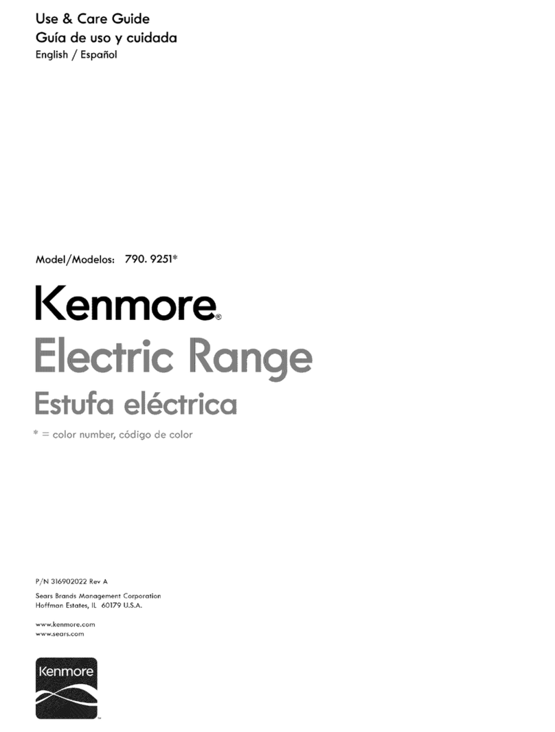Kenmore 790.9251 Series User manual