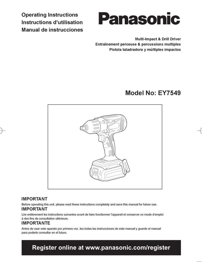 Panasonic EY7549 operating instructions