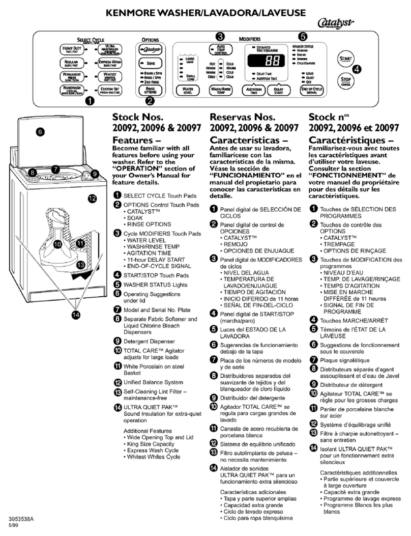 Kenmore 20092 Owner's manual