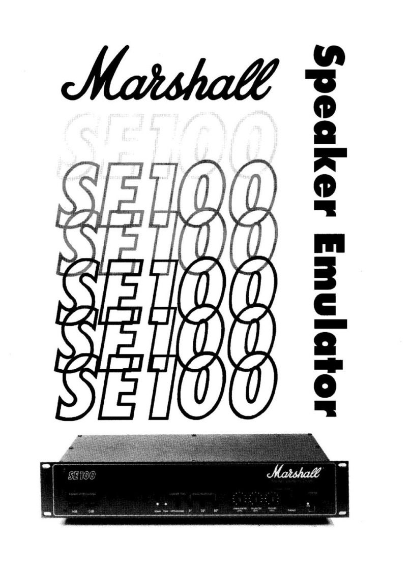 Marshall Amplification SE 100 Handbook