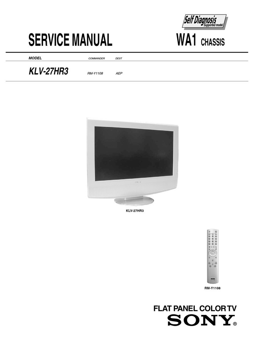 Sony WEGA KLV-27HR3 Service manual