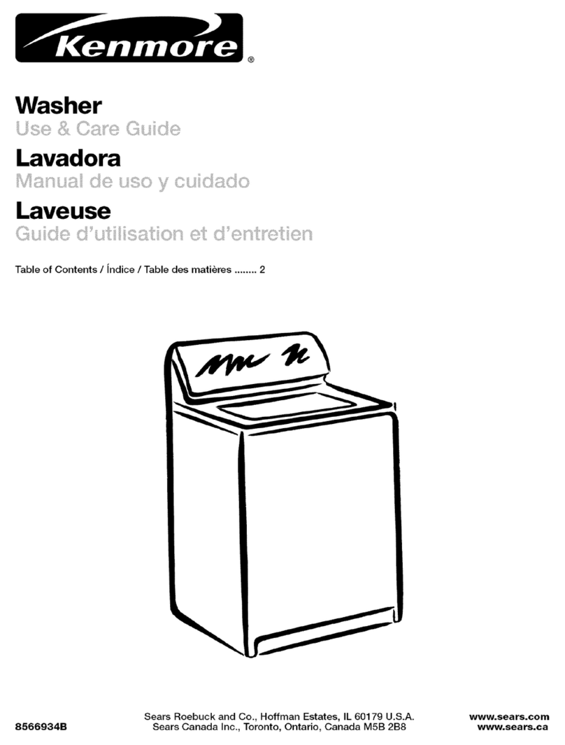 Kenmore 8566934B User manual