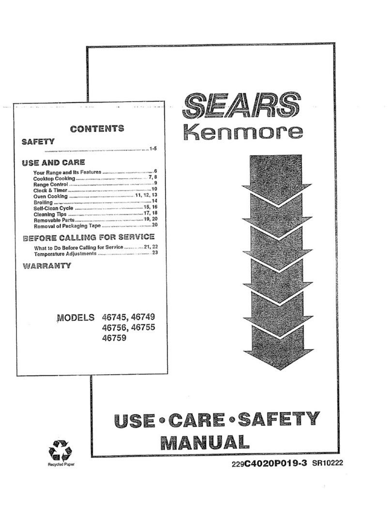 Kenmore 46745 Use & care guide