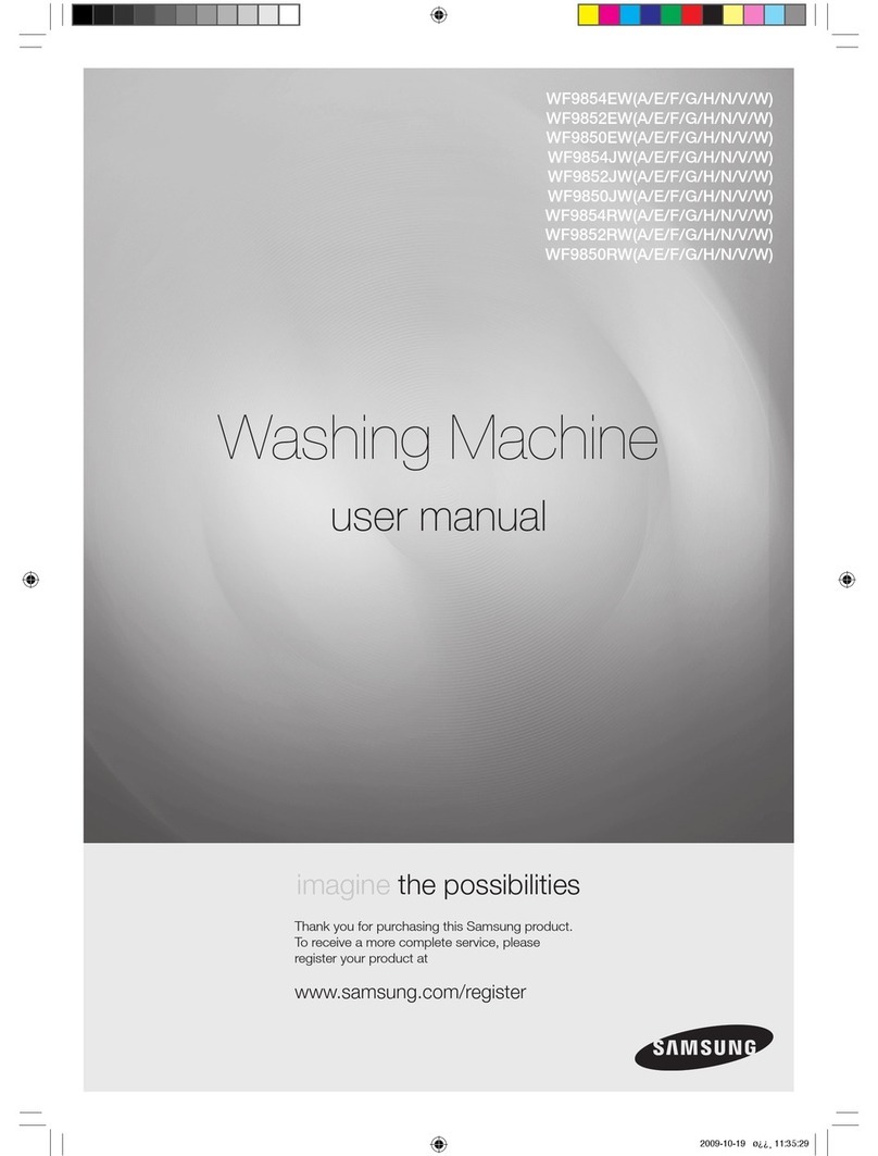 Samsung WF9850EW User manual Samsung WF9850EW User manual