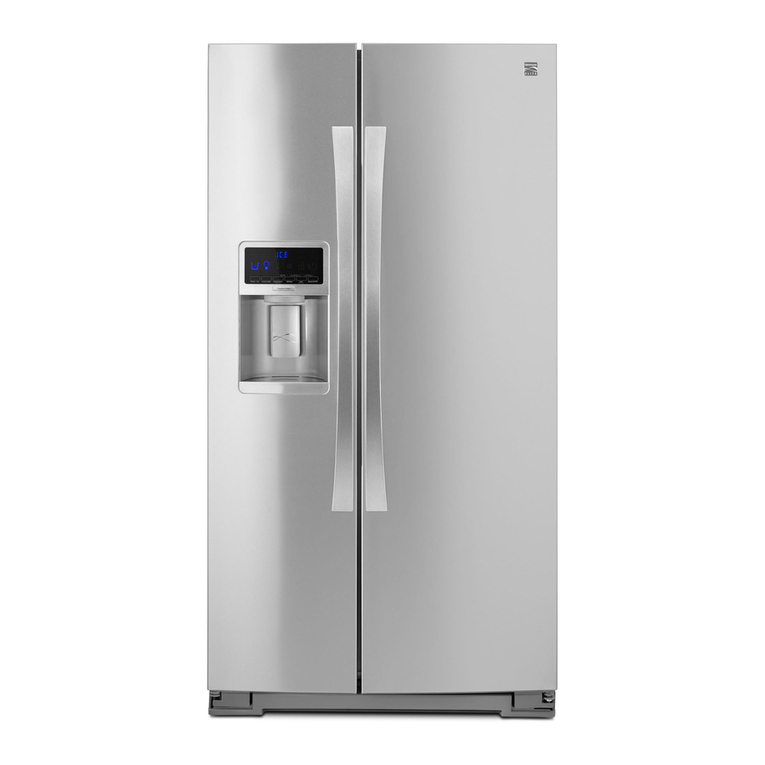 Kenmore Elite Side by Side Refrigerator Use & care guide