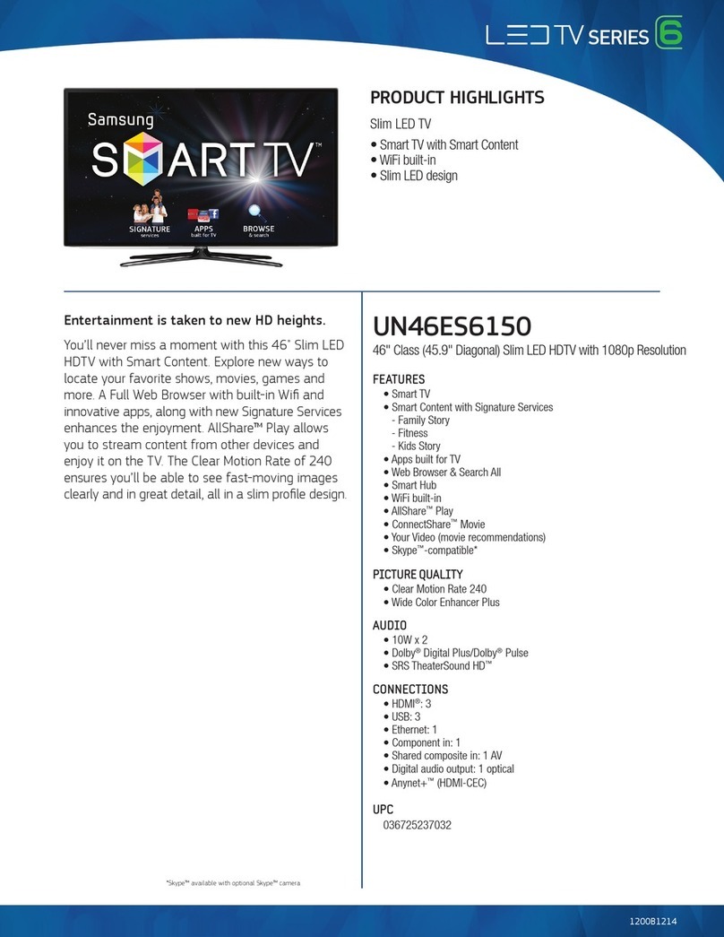 Samsung UN46ES6150 quick guide