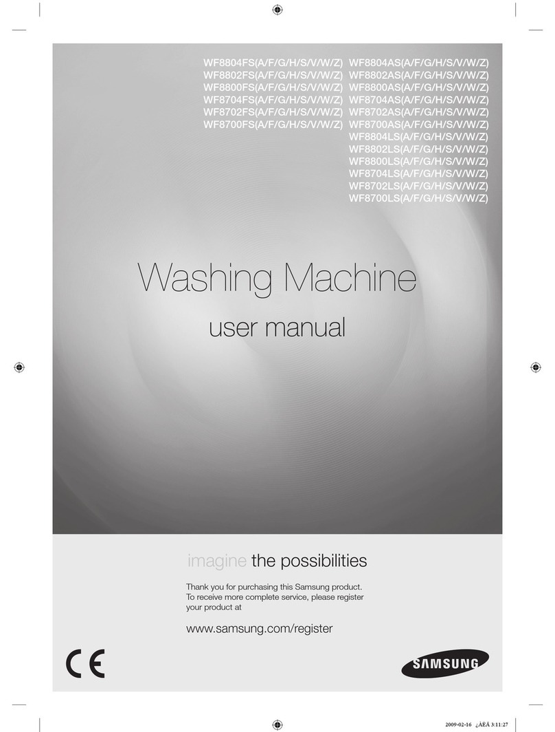 Samsung WF8804FS user manual