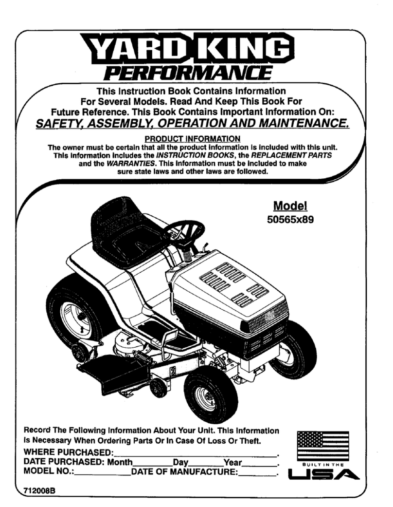 YARD KING 50565x89 User manual