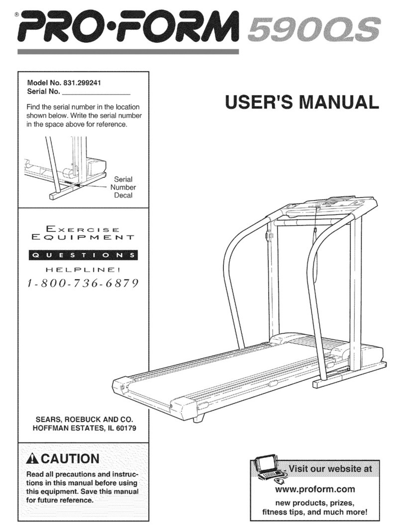 Pro-Form 590 QS 831.299241 User manual