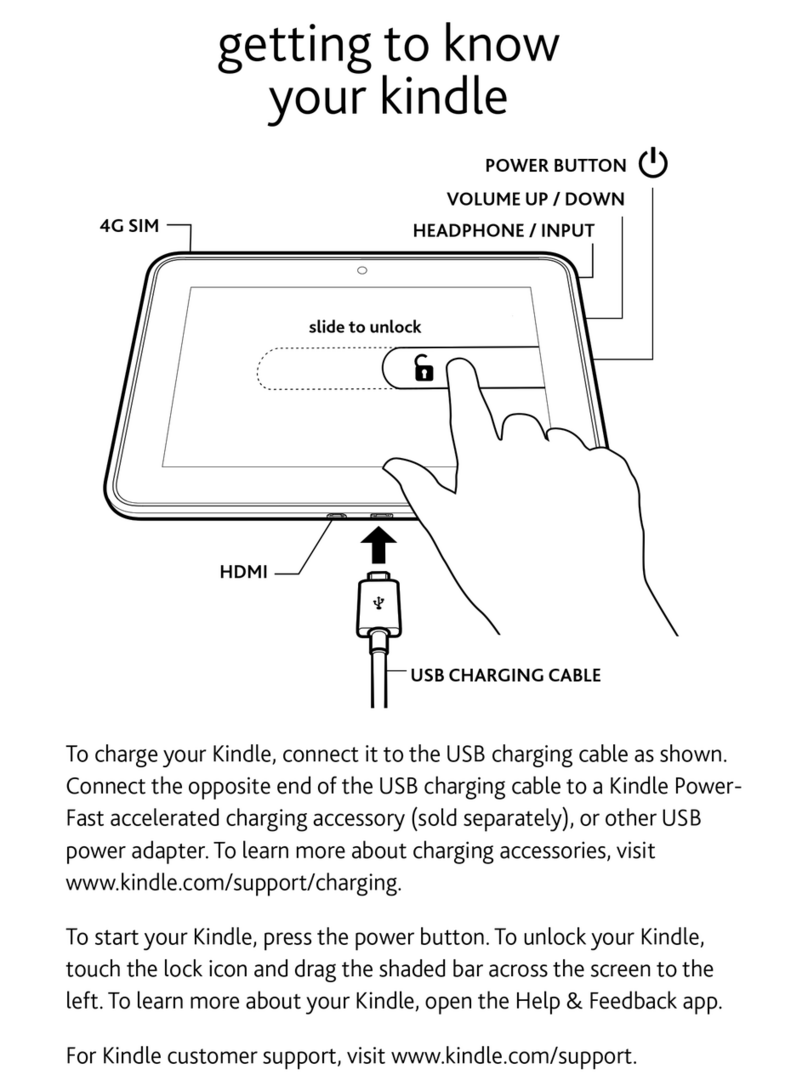 Amazon Kindle Fire HD 8.9 quick start guide