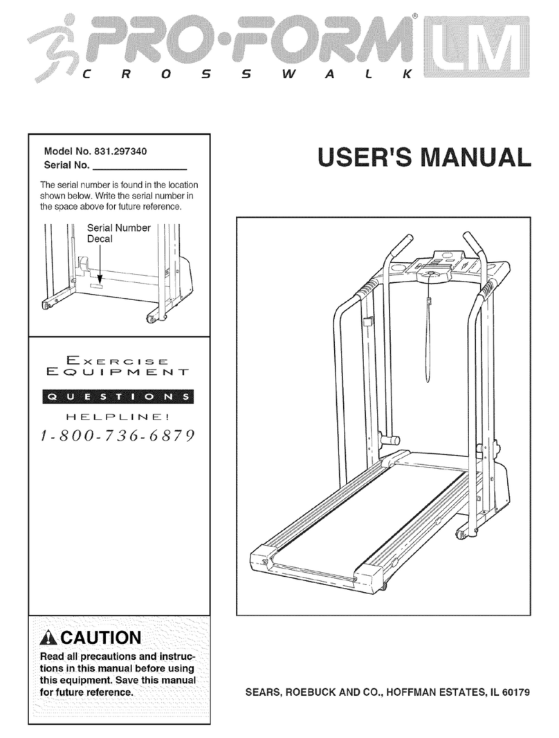Pro-Form Crosswalk LM 831.297340 User manual