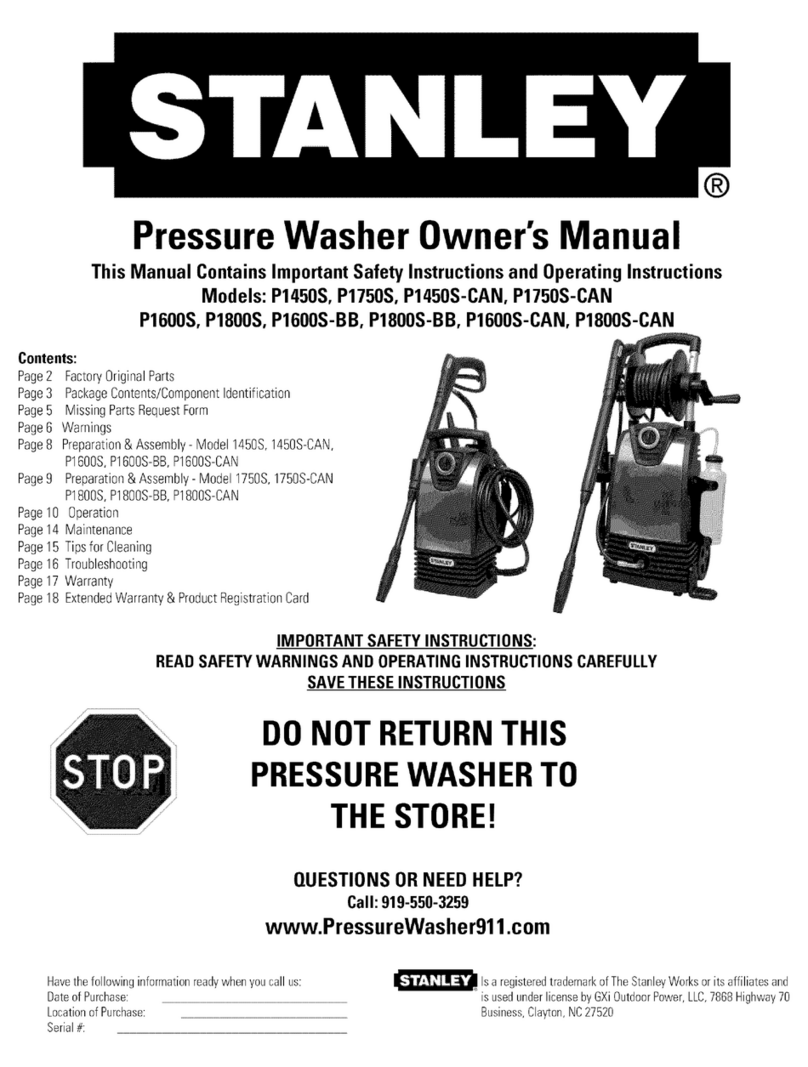 Stanley P1800S owner's manual